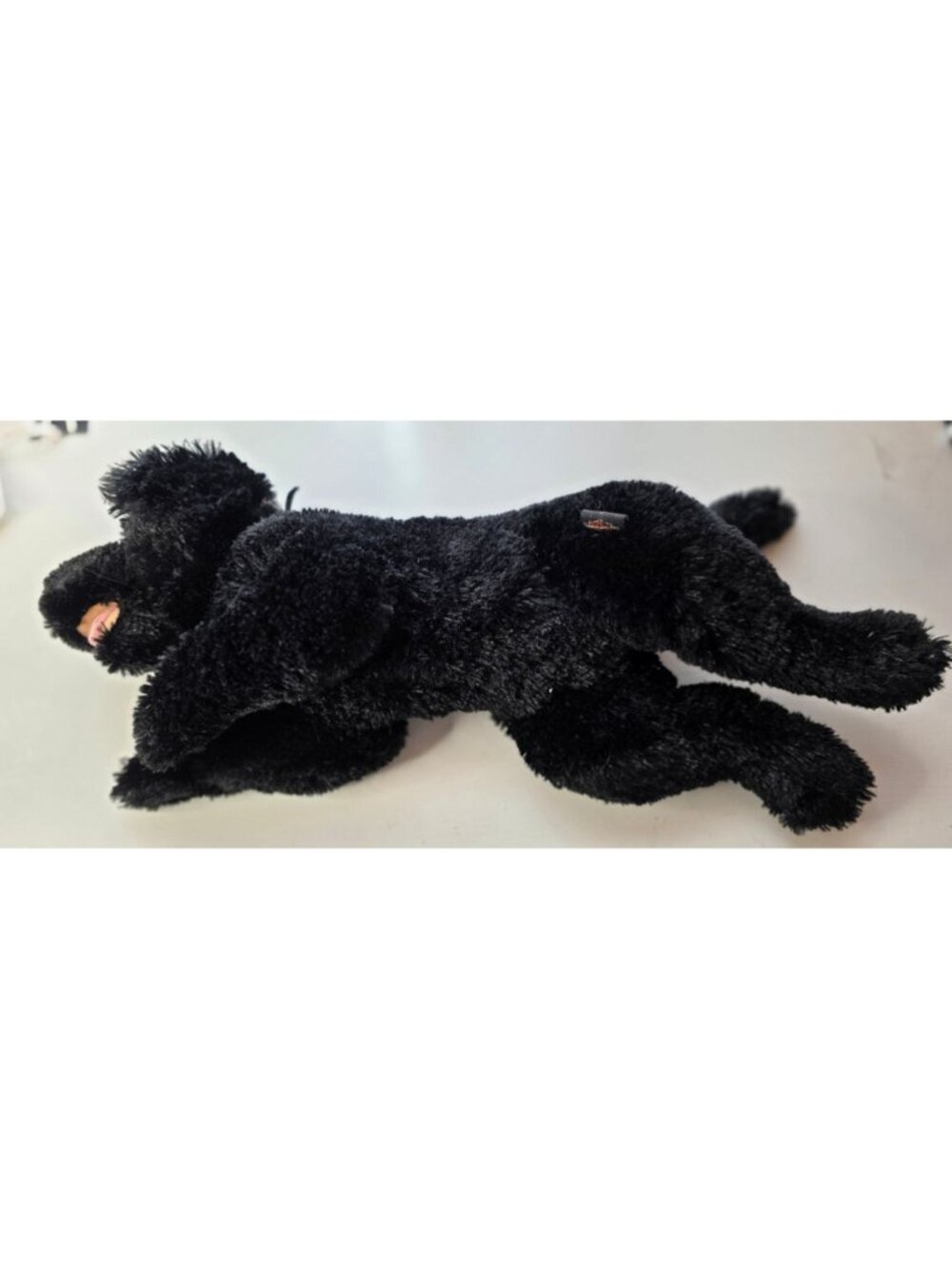 Vintage Harley-Davidson Black Lab Dog Plush Stuffed Animal - Biker Bandana 20" - Picture 4 of 5